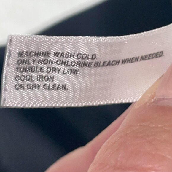 Gap Stretch Black Ruched Ribbon-Trimmed Waist Skirt with Pockets‎ Size 4 - Picture 7 of 10